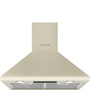 Hotte décorative Smeg KSED65PE murale 60 cm crème, 635 m³/h, éclairage LED, 3 vitesses, classe B