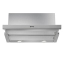 Hotte tiroir Smeg KSET600XE, 60 cm, 3 vitesses, extraction jusqu'à 581 m³/h, éclairage LED