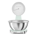 Balance culinaire Smeg KSF01PGWW, 5 kg, précision 1 g, affichage LED, bol 1,8 L, batterie rechargeable