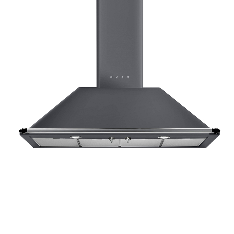 Hotte décorative Smeg KT110GRE murale 110 cm, 554 m³/h, éclairage LED, 3 vitesses, filtres aluminium
