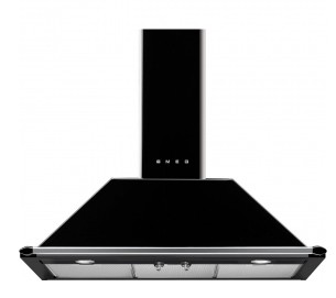 Hotte Smeg KT90BLE, 567 m³/h, classe A, design pyramidal noir