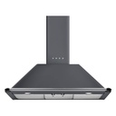 Hotte décorative Smeg KT90GRE, murale 895 mm, gris ardoise, 567 m³/h, 3 vitesses plus intensive, éclairage LED