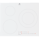 Plaque induction Electrolux LIT60342CW, 60 cm blanche, 3 zones, double zone, Booster, commandes sensitives