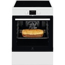 Cuisinière Electrolux LKI64890BW, table induction 3 zones, four 73 L chaleur tournante pulsée, pyrolyse, porte froide