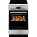 Cuisinière vitrocéramique Electrolux LKR564255X, 4 foyers, four 58 L à chaleur tournante, catalyse, grilloir