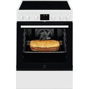 Cuisinière vitrocéramique Electrolux LKR64890AW, four 73 L chaleur tournante, nettoyage pyrolyse, 4 zones