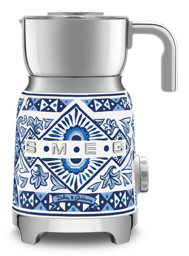 Mousseur et chauffe-lait automatique Smeg MFF01DGBEU, bol inox 0,6 L, 500 W, câble de 1 m