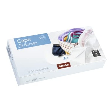 [11648330] Détachant Caps Booster Miele 11648330, 6 capsules enzymatiques, pour couleurs et blanc, utilisables dans tout lave-linge