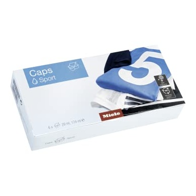 [12014050] Lessive Miele 12014050 Caps Sport pour textiles synthétiques, 6 capsules, 6 utilisations, ouverture EasyOpen