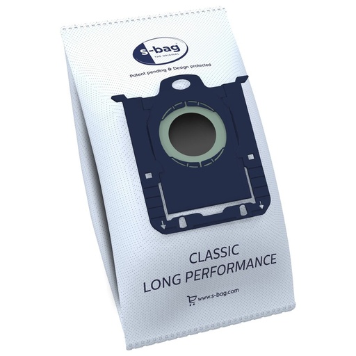 [E201S] Sacs aspirateur Electrolux E201S s-bag Classic Long Performance, 4 pièces, pour aspirateur à réservoir cylindrique