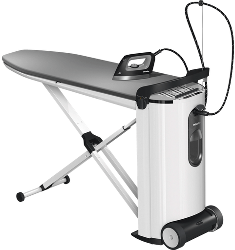 [B4312] Centre de repassage Miele B4312, vapeur 3,5 bar, table active avec aspiration, réservoir d'eau amovible