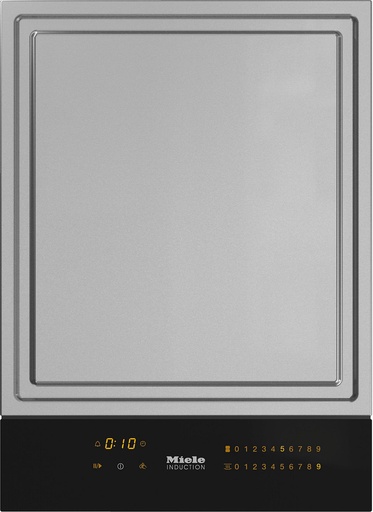 [CS7632FL] Domino de cuisson Teppan Yaki Miele CS7632FL, induction, inox, SmartSelect, encastrement à fleur de plan
