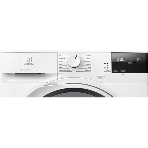 [EW6HI6284BN] Sèche-linge Electrolux EW6HI6284BN pompe à chaleur, 8 kg, GentleCare, tambour inox, moteur Inverter