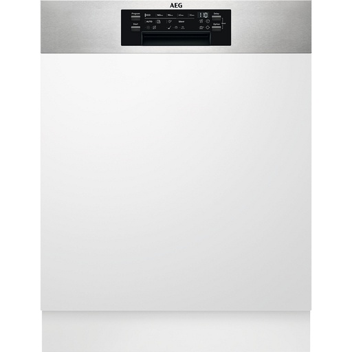 [FES7674APM] Lave-vaisselle AEG FES7674APM encastrable, bandeau apparent, 14 couverts, 43 dB, moteur inverter, séchage AirDry