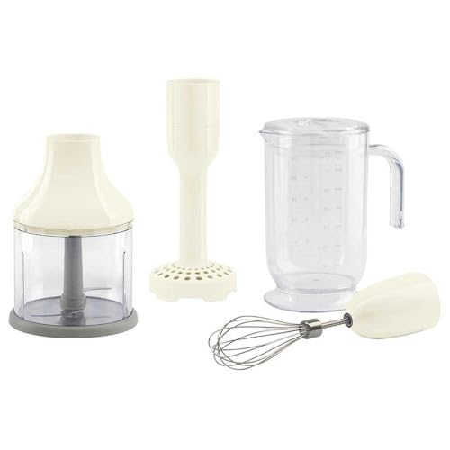 [HBAC11CR] Kit accessoires pour robot Smeg HBAC11CR, hachoir, fouet en acier inoxydable, gobelet avec couvercle et pilon