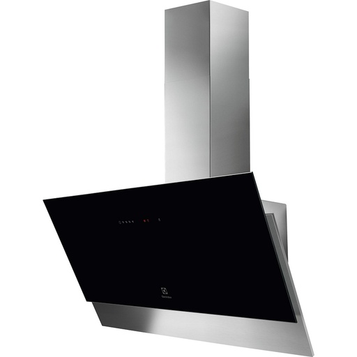 [LFV429Y] Hotte décorative Electrolux LFV429Y, 898 mm, noir et acier inoxydable, 460 m³/h, 3 vitesses, éclairage LED