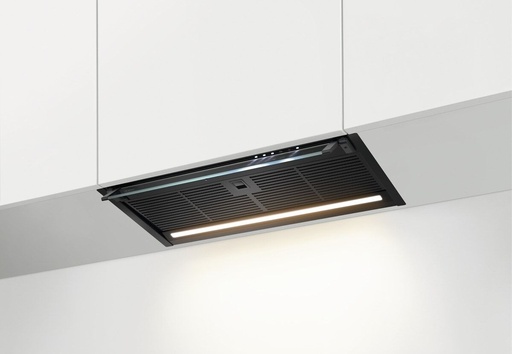 [GDE686HB] Hotte encastrée AEG GDE686HB, 600 mm noire et grise, 445 m³/h, conduit ou recirculation, éclairage LED