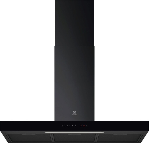 [LFT819K] Hotte décorative murale Electrolux LFT819K, 90 cm, noire, 600 m³/h, 3 vitesses, éclairage LED, classe A