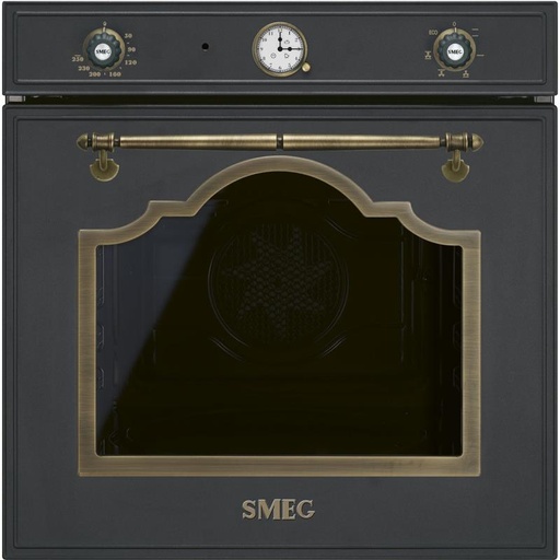 [SF67C1AO] Four Smeg SF67C1AO encastrable 70 L, électrique, Anthracite, cuisson par convection, autonettoyant EverClean