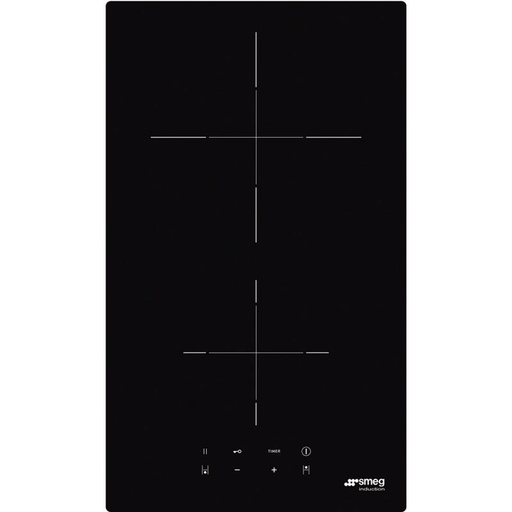 [SI2321D] Domino de cuisson Smeg SI2321D, induction 2 foyers, 30 cm, commandes tactiles, 9 niveaux de puissance