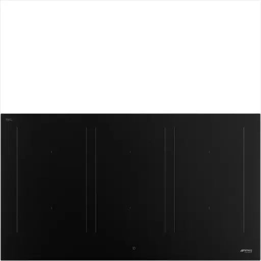[SIM3964N] Plaque induction Smeg SIM3964N, 90 cm noire mate, 6 foyers avec Booster, zones flexibles, commande tactile