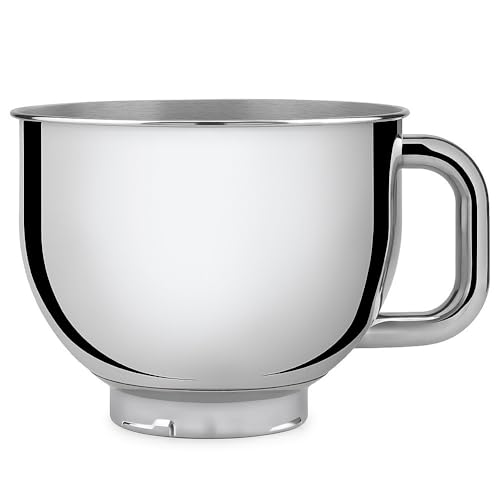 [SMB401] Bol non chauffant Smeg SMB401, acier inoxydable, capacité 4,8 L, poignée ergonomique, lavable au lave-vaisselle