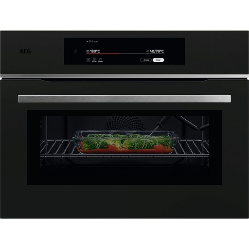 [TK9NK821T] Micro-ondes combiné intégrable AEG TK9NK821T, 44 L, Wifi, sonde de cuisson intégrée, 111 recettes