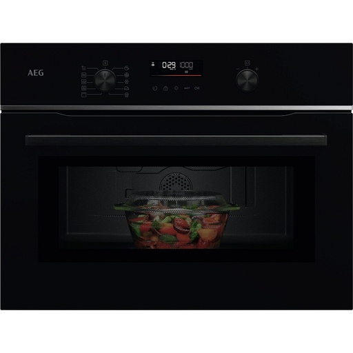 [TM5NK401B] Micro-ondes combiné intégrable AEG TM5NK401B, 44 L, gril 1200 W, micro-ondes 1000 W, commandes rétractables