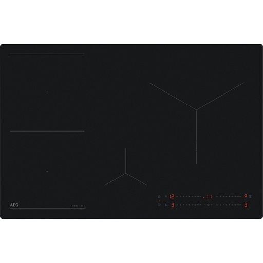 [TO84IU00IT] Plaque induction AEG TO84IU00IT, 4 foyers, zone flexible, PowerBoost, fonction Bridge, commandes sensitives