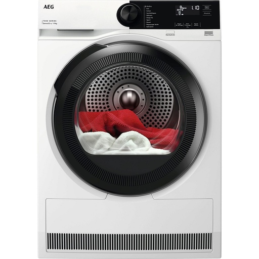 [TR729EC4PB] Sèche-linge AEG TR729EC4PB à pompe à chaleur, 9 kg, classe C, technologie SensiDry, tambour inox