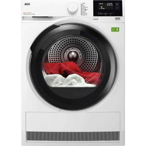[TR818GB4PB] Sèche-linge hublot AEG TR818GB4PB, pompe à chaleur, classe B, tambour inox 3 redans, cycle Hygiène
