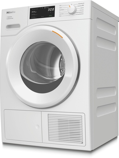 [TSC643WP] Sèche-linge pompe à chaleur Miele TSC643WP, 8 kg, classe C, condensation A, PerfectDry, connecté Miele@home