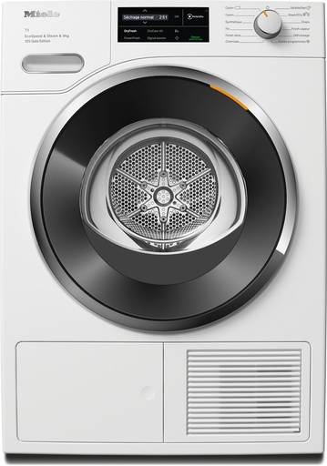[TWL680WP] Sèche-linge pompe à chaleur Miele TWL680WP, 9 kg, classe C, SilenceDrum, charnière réversible