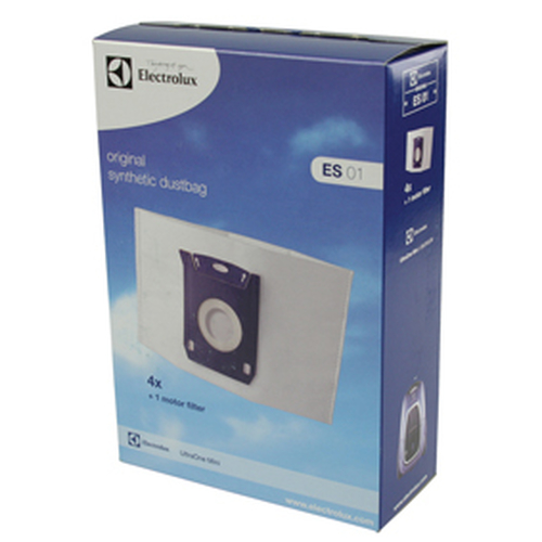[ES01] Sacs aspirateur Electrolux ES01, compatibles UltraOne Mini, lot de 4 sacs synthétiques avec filtre moteur