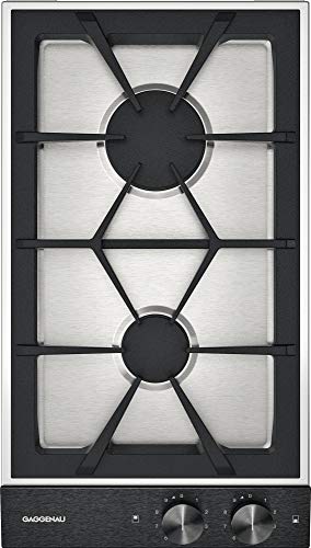 [VG232220] Plaque gaz Gaggenau VG232220 Vario Série 200, 2 foyers gaz naturel, grilles en fonte, allumage électronique