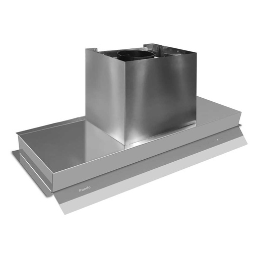 [010917 - TIL-2] Hotte PANDO TIL-2/60 INOX 010660, moteur V.830, système de filtration ECO PLASMA, sortie Ø150/120