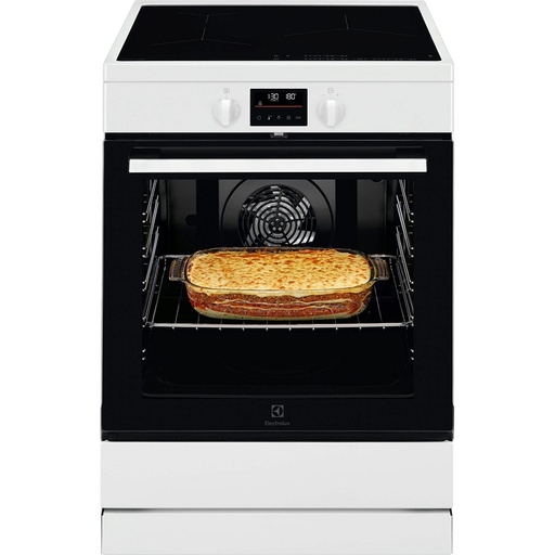 [LKI64890CW] Cuisinière induction Electrolux LKI64890CW 60x60, 3 foyers, four pyrolyse, chaleur tournante pulsée