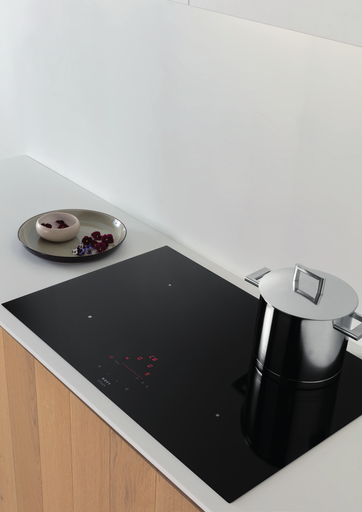 [1758-g1] Table Novy Comfort Induction Matte Line verre noir mat 900 x 520mm - 5 foyers - 3 x Ø175mm + 1 x Ø210mm + 1 X Ø250mm - 7400W + Fonction InTouch