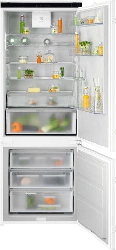 [KNG8TD75S] Réfrigérateur combiné Electrolux KNG8TD75S, 375 L, No Frost, congélateur bas-placé, classe D, blanc