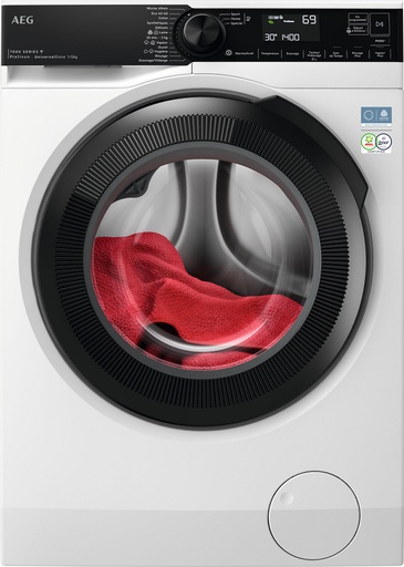 [LFR73A124LV] Lave-linge hublot AEG LFR73A124LV, capacité 12 kg, vapeur Steam Refresh, UniversalDose, application AEG