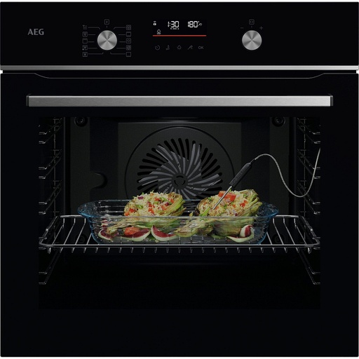 [OA5PB50SAB] Four pyrolyse AEG OA5PB50SAB, classe A+, Wifi, vapeur SteamBake, interface EXPlore, 45 recettes préprogrammées