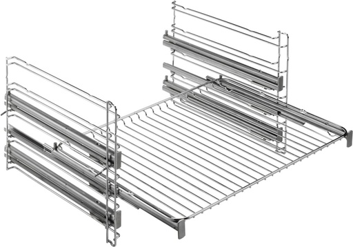 [TR3LV] Rails de guide pour four Electrolux TR3LV, télescopiques, en acier inoxydable, couleur argent, 3 niveaux