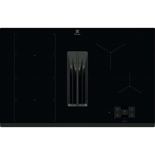 [ECC8549] Plaque induction avec hotte aspirante Electrolux ECC8549, débit 650 m3/h en mode intensif, sonde sans fil, noire