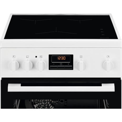 [EKI544200W] Cuisinière induction Electrolux EKI544200W, 3 foyers, four catalyse 57 L, chaleur tournante, grilloir 1650 W