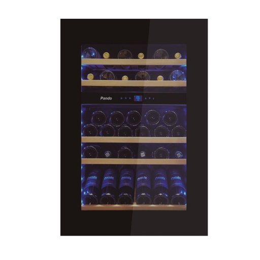 [PVMAV88-45CRR] Cave à vin intégrable PANDO 010747 PVMAV 88-45CRL, 45 bouteilles, 116 litres, 2 sections de froid