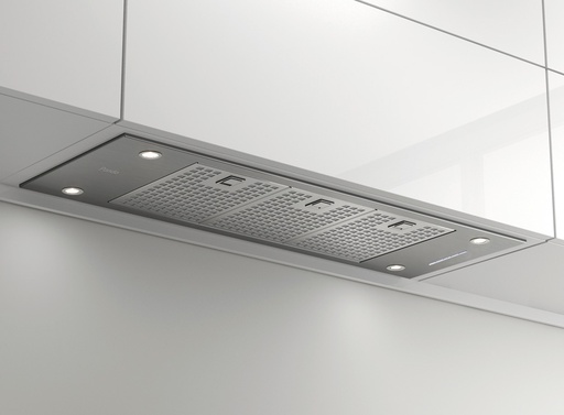 [008496] Hotte Pando EVO/580 008496 intégrée en inox, 595 m³/h, évacuation par conduit, 2 LED de 3 W