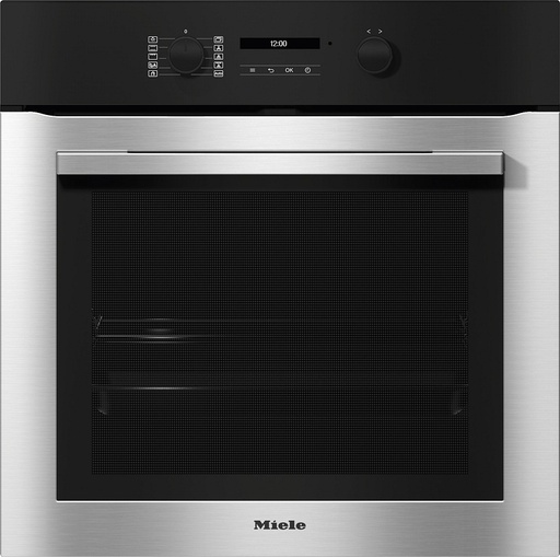[H2761BP] Four pyrolyse MIELE H2761BP, multifonctions, inox Clean Steel, FlexiClips, Air Fry, ContourLine, connecté