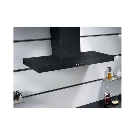 [DBE5951B] Hotte décorative murale AEG DBE5951B, 3 vitesses, débit 640 m3/h, éclairage LED, clapet anti-retour fourni