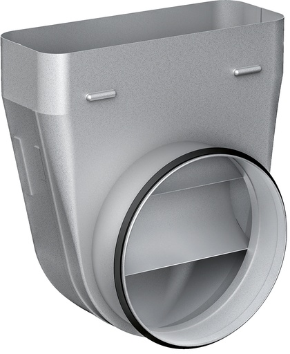 [AD854032] Adaptateur de conduit GAGGENAU AD854032, 90°, rond-plat, joint d'étanchéité