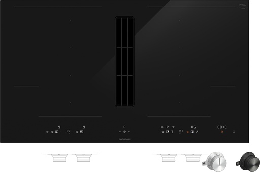 [CV492105] Table de cuisson flex induction Gaggenau CV492105, ventilation intégrée, classe énergétique A, 2 zones de cuisson